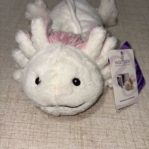 Warmies Axolotl White and Pink Plush Toy